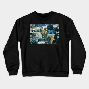 Lombard Street, San Francisco, California Crewneck Sweatshirt